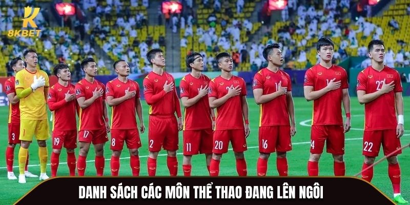 Danh sách các môn thể thao đang lên ngôi