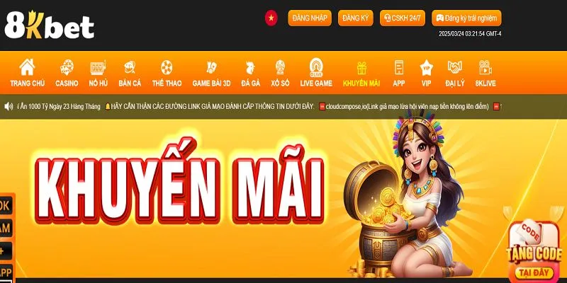 Nắm bắt thông tin khuyến mãi bắn cá 8kbet tại đâu