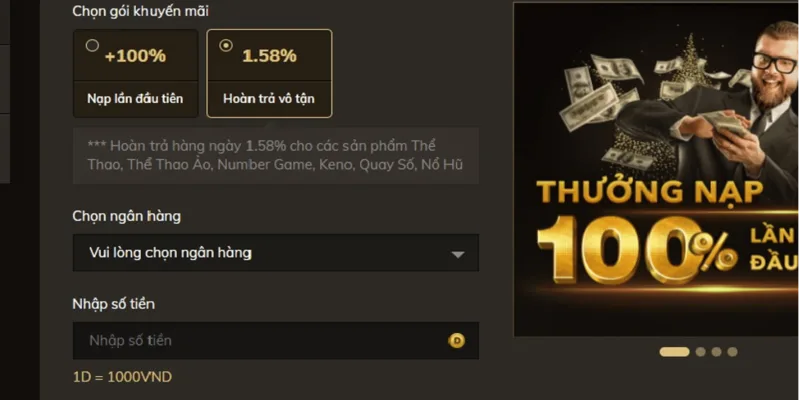 Quy trình rút tiền đơn giản tại 8kbet giúp gamer thích thú
